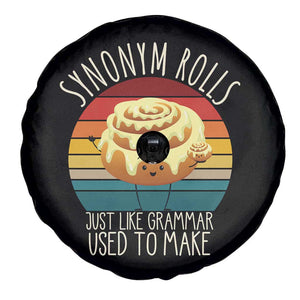 Funny English Grammar Spare Tire Cover Synonym Rolls Just Like Grammar Used To Make TS14 Print Your Wear
