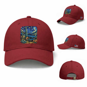 Desert Night Cactus Starry Night Arizona Stars Sky Nature Lover Gift Baseball Cap