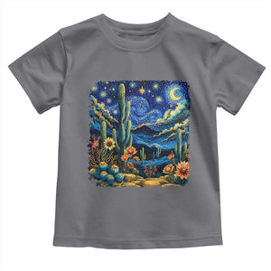 Desert Night Cactus Starry Night Arizona Stars Sky Nature Lover Gift Toddler T Shirt