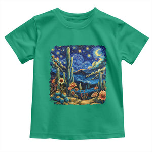 Desert Night Cactus Starry Night Arizona Stars Sky Nature Lover Gift Toddler T Shirt