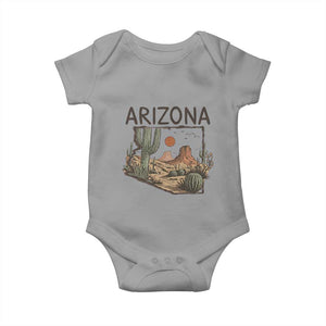 Arizona State Map Desert Landscape Cactus Southwest Baby Onesie