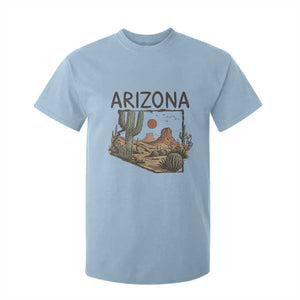 Arizona State Map Desert Landscape Cactus Southwest T Shirt For Kid