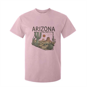 Arizona State Map Desert Landscape Cactus Southwest T Shirt For Kid