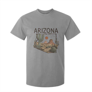 Arizona State Map Desert Landscape Cactus Southwest T Shirt For Kid
