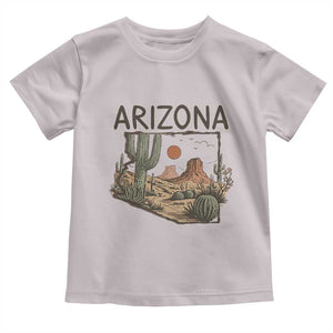 Arizona State Map Desert Landscape Cactus Southwest Toddler T Shirt