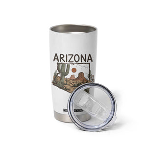 Arizona State Map Desert Landscape Cactus Southwest Tumbler Cup