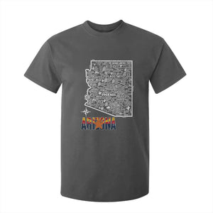 Arizona Map Phoenix Sedona Tucson Southwest Travel T Shirt For Kid