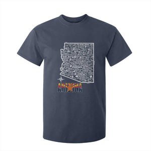 Arizona Map Phoenix Sedona Tucson Southwest Travel T Shirt For Kid
