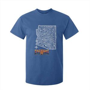 Arizona Map Phoenix Sedona Tucson Southwest Travel T Shirt For Kid