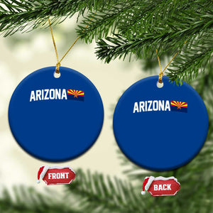 Vintage Arizona AZ State Flag Ceramic Ornament