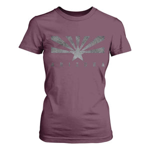 Arizona State Flag Pride Southwest Heritage Americana T Shirt For Women