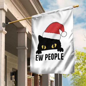 Funny Cat Christmas Garden Flag Ew People Anti Social Grumpy Cat Xmas TS14 Print Your Wear