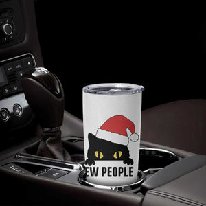 Funny Cat Christmas Tumbler Cup Ew People Anti Social Grumpy Cat Xmas TS14 Print Your Wear