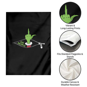 Funny Elf Hand Christmas Garden Flag Ew People Anti Socaial Xmas TS14 Print Your Wear