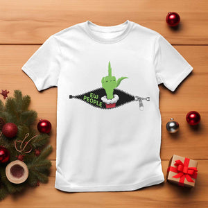 Funny Elf Hand Christmas T Shirt Ew People Anti Socaial Xmas TS14 White Print Your Wear