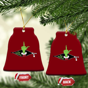 Funny Elf Hand Christmas Ceramic Ornament Ew People Anti Socaial Xmas TS14 Print Your Wear