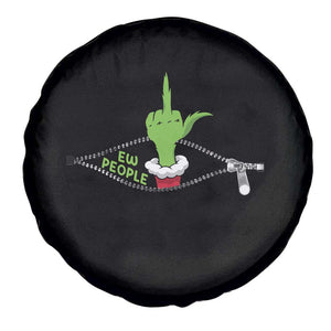 Funny Elf Hand Christmas Spare Tire Cover Ew People Anti Socaial Xmas - Print Your Wear