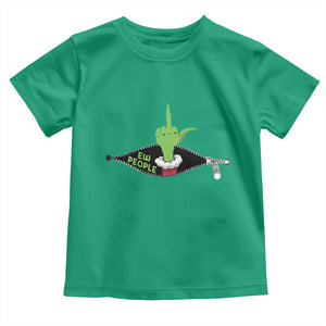 Funny Elf Hand Christmas Toddler T Shirt Ew People Anti Socaial Xmas TS14 Irish Green Print Your Wear