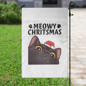 Funny Black Cat Christmas Garden Flag Cute Kitty Xmas TS14 Print Your Wear