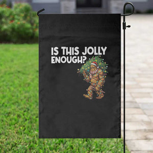 Funny Bigfoot Christmas Garden Flag Is This Jolly Enough TS14 Print Your Wear