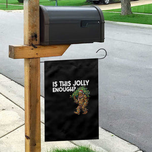 Funny Bigfoot Christmas Garden Flag Is This Jolly Enough TS14 Print Your Wear