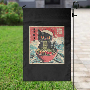 Cat Ramen Christmas Garden Flag Japanese Kawaii Retro Cats Manga TS14 Print Your Wear