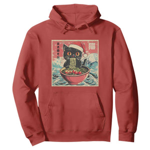 Cat Ramen Christmas Hoodie Japanese Kawaii Retro Cats Manga TS14 Red Print Your Wear