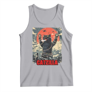 Catzilla Christmas Tank Top Japanese Cat Lover Kitty TS14 Athletic Heather Print Your Wear