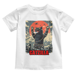 Catzilla Christmas Toddler T Shirt Japanese Cat Lover Kitty TS14 White Print Your Wear