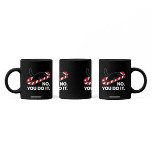 Funny Lazy Cat Christmas Coffee Mug No You Do It TS14 Print Your Wear