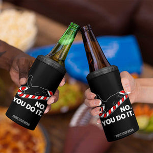 Funny Lazy Cat Christmas 4 in 1 Can Cooler Tumbler No You Do It TS14 Print Your Wear