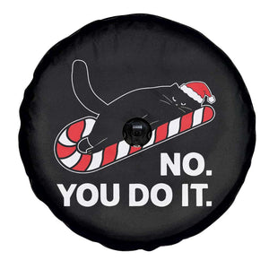 Funny Lazy Cat Christmas Spare Tire Cover No You Do It - Print Your Wear