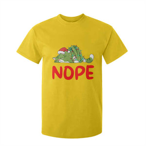 Funny Lazy Cat Christmas T Shirt For Kid Nope Not Today TS14 Daisy Print Your Wear