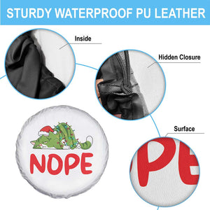 Funny Lazy Cat Christmas Spare Tire Cover Nope Not Today - Print Your Wear