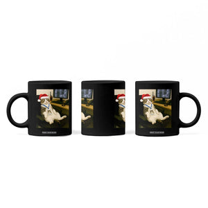 Funny Cat Christmas Coffee Mug Night Time Security Guard TS14 Print Your Wear