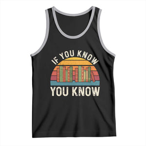 67 Six Seven Book Lover Meme Tank Top If You Know You Know TS14 Black Athletic Heather Print Your Wear