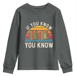 67 Six Seven Book Lover Meme Youth Sweatshirt If You Know You Know TS14 Dark Heather Print Your Wear