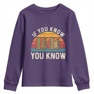 67 Six Seven Book Lover Meme Youth Sweatshirt If You Know You Know TS14 Purple Print Your Wear