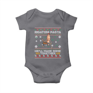 Marcus The Worm Christmas Meme Baby Onesie Rigatoni Pasta We Will Make Some Together - Print Your Wear