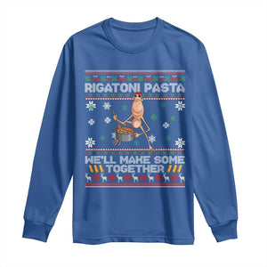 Marcus The Worm Christmas Meme Long Sleeve Shirt Rigatoni Pasta We Will Make Some Together TS14 Royal Blue Print Your Wear