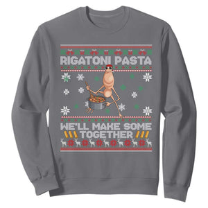 Marcus The Worm Christmas Meme Sweatshirt Rigatoni Pasta We Will Make Some Together TS14 Charcoal Print Your Wear