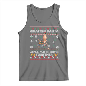 Marcus The Worm Christmas Meme Tank Top Rigatoni Pasta We Will Make Some Together - Print Your Wear