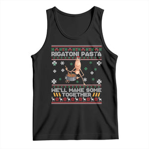 Marcus The Worm Christmas Meme Tank Top Rigatoni Pasta We Will Make Some Together - Print Your Wear