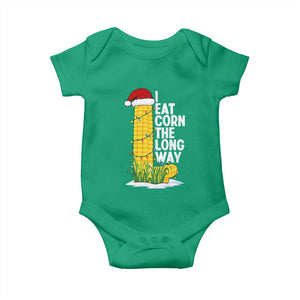 I Eat Corn The Long Way Baby Onesie Funny Corn Adult Humor Christmas TS14 Irish Green Print Your Wear