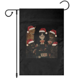 Poker Cats Christmas Meme Shirt Garden Flag Funny Gambling Cat TS14 Black Print Your Wear