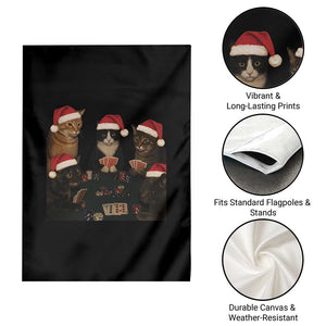 Poker Cats Christmas Meme Shirt Garden Flag Funny Gambling Cat TS14 Print Your Wear