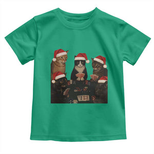 Poker Cats Christmas Meme Shirt Toddler T Shirt Funny Gambling Cat TS14 Irish Green Print Your Wear