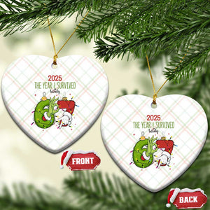 The Year I Survived 67 Six Seven Christmas Meme Ceramic Ornament TS14 Print Your Wear