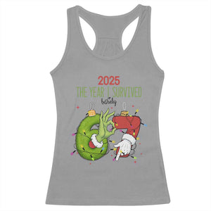 The Year I Survived 67 Six Seven Christmas Meme Racerback Tank Top TS14 Sport Gray Print Your Wear