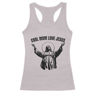 Christian Mom Faith Racerback Tank Top Cool Mom Love Jesus TS14 Ice Gray Print Your Wear